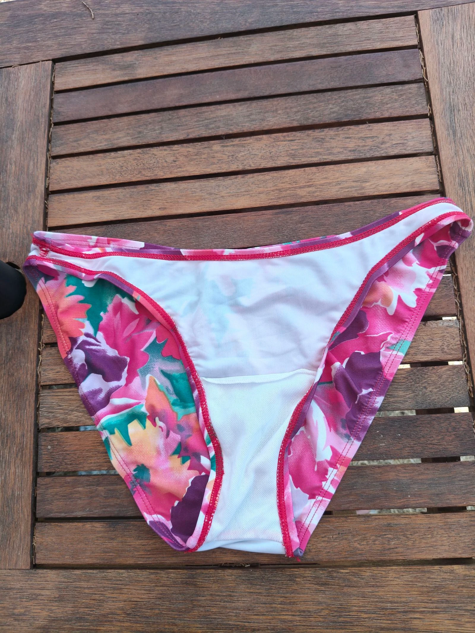 Creator-Bikini vrouw L (40) 2 stuks bloemenprint fuchsia/groen kleurrijk zomer – photo 4
